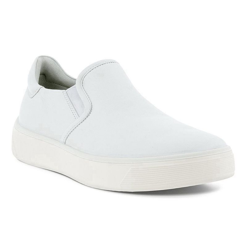 Women Ecco Street Tray W - Slip-Ons White - India AMKPUW812